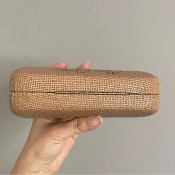 Maui Jim Beige Tan Textured Sunglasses Eyeglasses Hard Case - O/S, Unisex - Picture 4 of 5